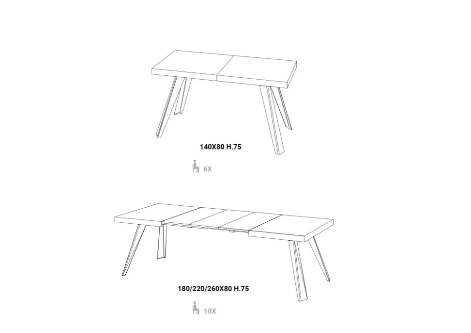 TAVOLO Easyline Agape SCONTATO a PREZZI OUTLET