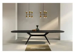 Tavolo ellittico in legno Glamour di Fratelli mirandola in Offerta Outlet