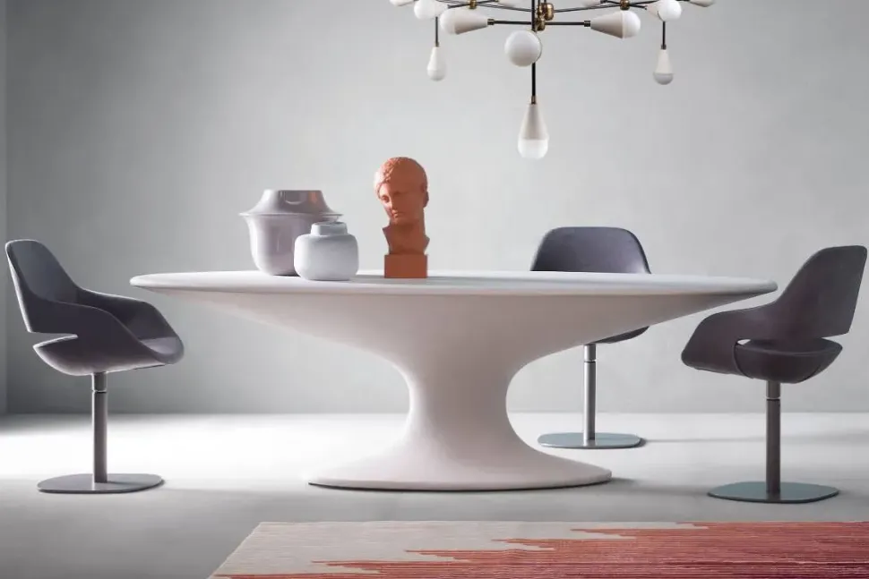 Tavolo ellittico Tavolo fenice by piero bottoni 1936 di Zanotta a prezzo riservato