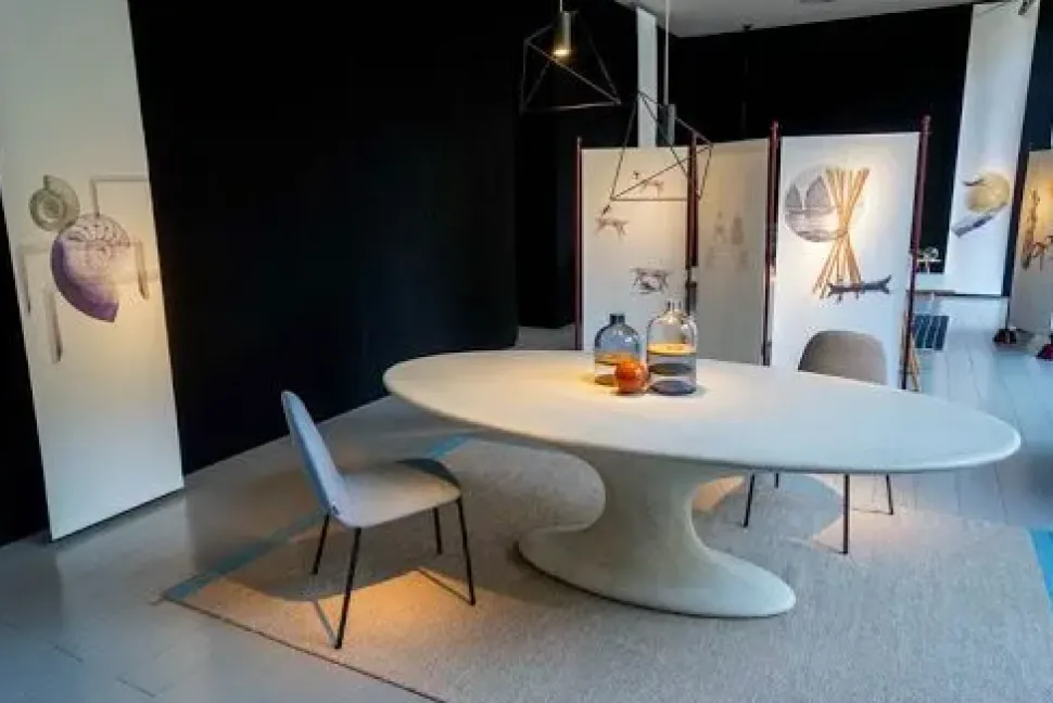 Tavolo ellittico Tavolo fenice by piero bottoni 1936 di Zanotta a prezzo riservato