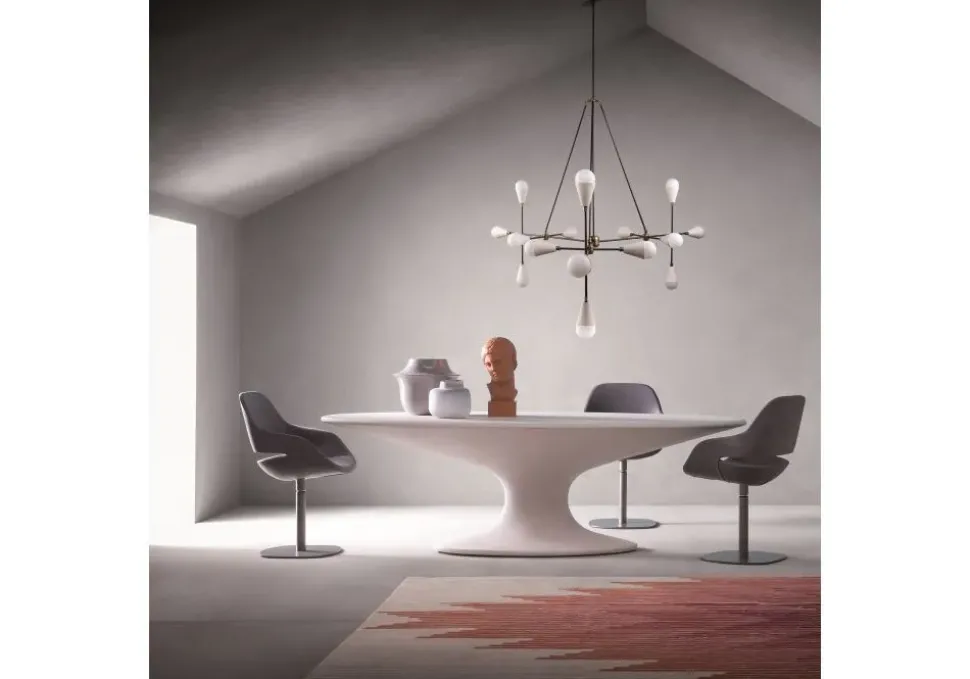 Tavolo ellittico Tavolo fenice by piero bottoni 1936 di Zanotta a prezzo riservato