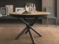 Tavolo Fahrenheit round Altacom in laminato Allungabile