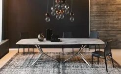 Tavolo fisso Atlantis crystalart Cattelan italia