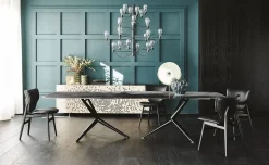 Tavolo fisso Atlantis crystalart Cattelan italia