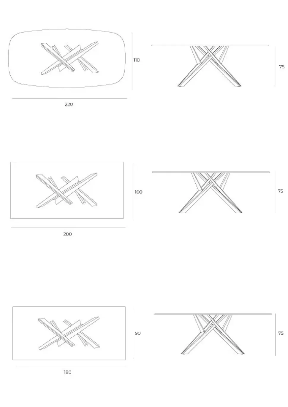 Tavolo fisso Diago di Easyline a prezzo riservato