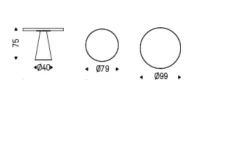 Tavolo fisso Saturno keramik bistrot  Cattelan a prezzo scontato