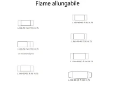 Tavolo Flame Zamagna a prezzo ribassato