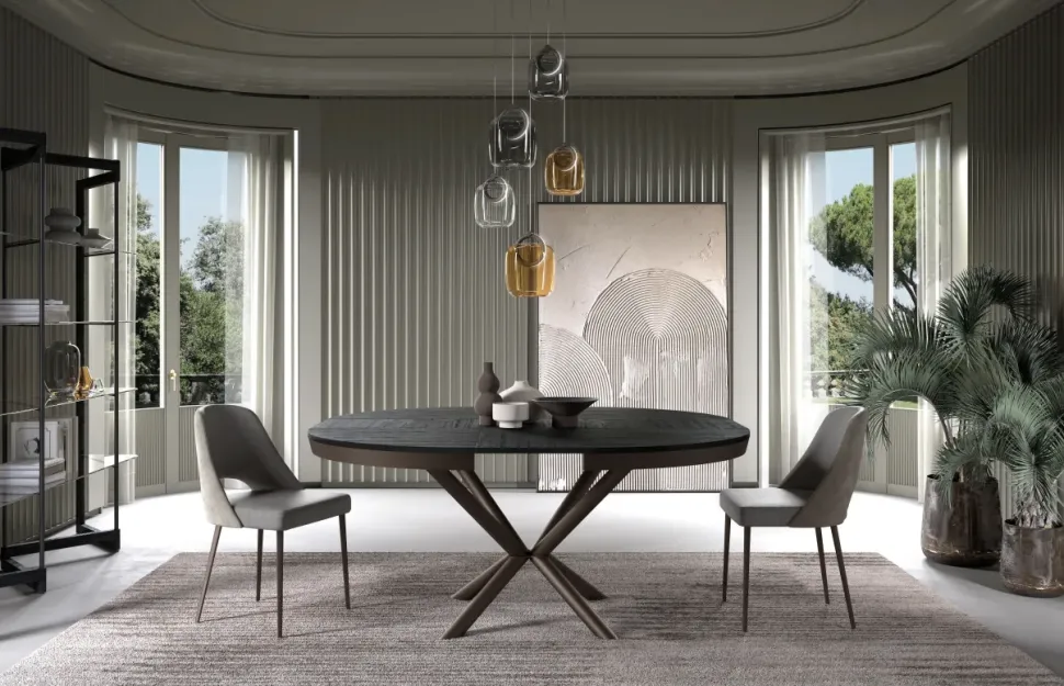 Tavolo Full moon Easyline in altri materiali Rotondo allungabile scontato 40%