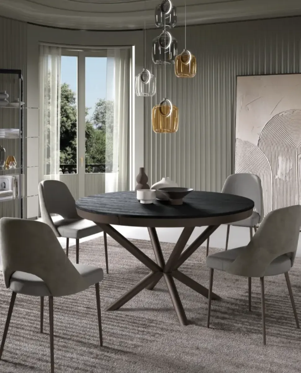 Tavolo Full moon Easyline in altri materiali Rotondo allungabile scontato 40%