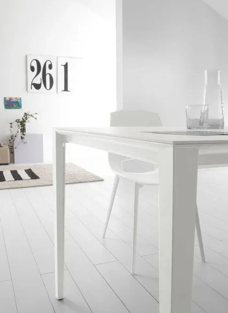 Tavolo Fusion Pointhouse in vetro Allungabile