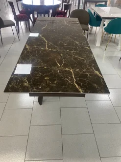 Tavolo Gress porcellanato allungabile Md work in metallo Allungabile