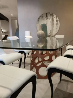 Tavolo in altri materiali ellittico Jean Porada a prezzo ribassato