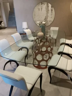 Tavolo in altri materiali ellittico Jean Porada a prezzo ribassato