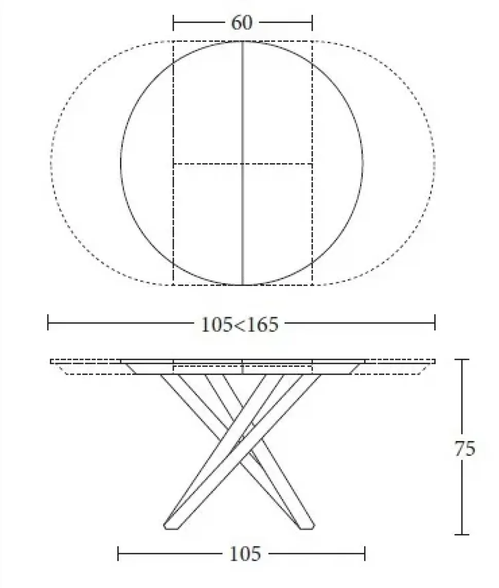 Tavolo in altri materiali rotondo Cielo alt Md work in offerta outlet