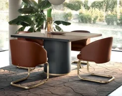 Tavolo in altri materiali quadrato Tavolo piano top ottone satinato  Md work a prezzo ribassato