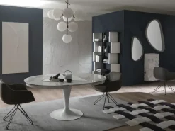 Tavolo in altri materiali ovale Eclipse Ozzio a prezzo scontato