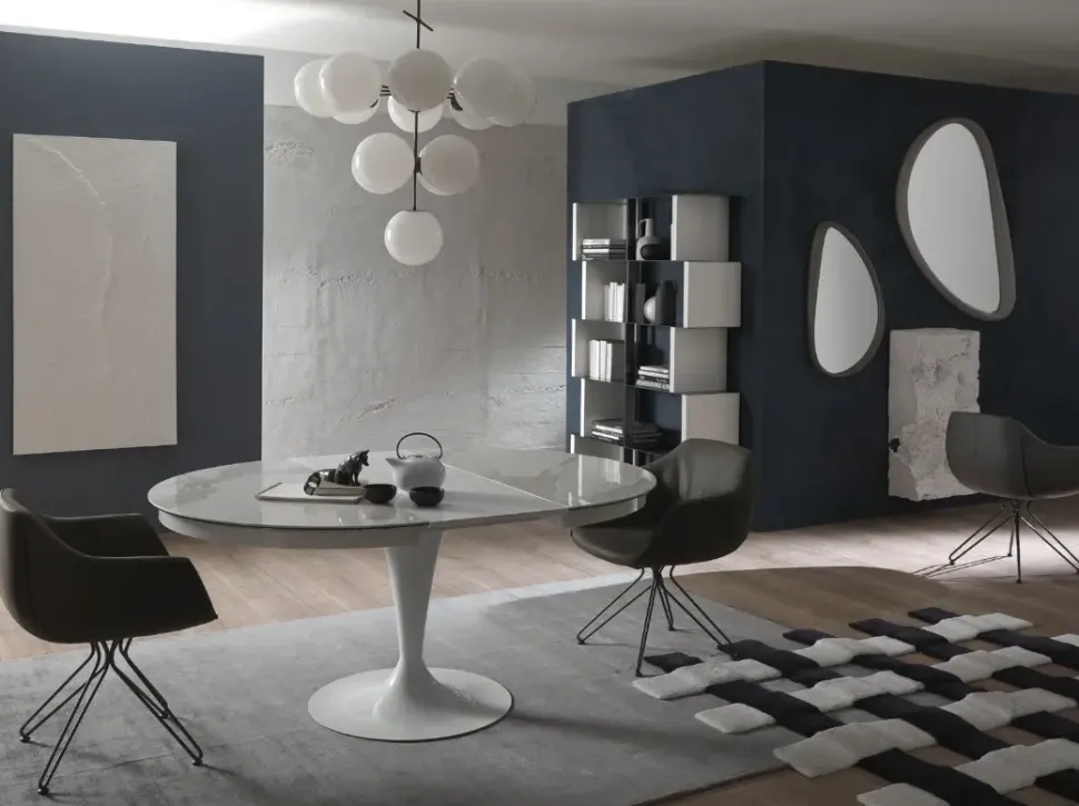 Tavolo in altri materiali ovale Eclipse Ozzio a prezzo scontato