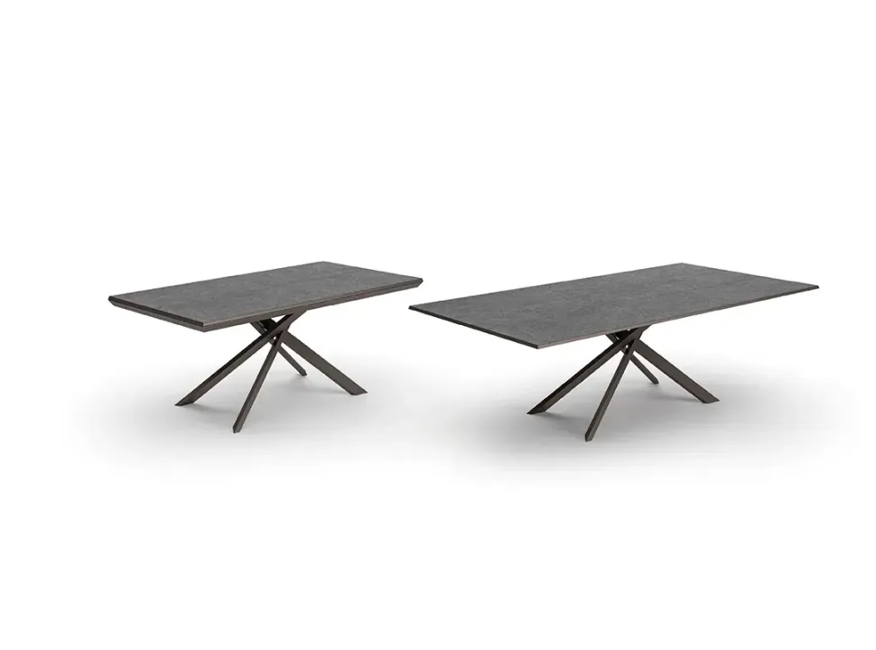 Tavolo in altri materiali rettangolare 4x4 allungabile legno Ozzio a prezzo scontato