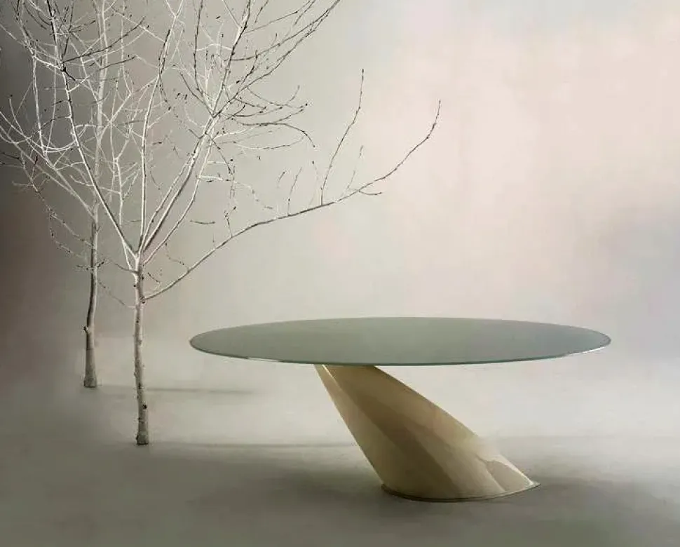 Tavolo in ceramica ovale Oasi Domitalia in offerta outlet