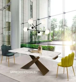 Tavolo in ceramica rettangolare Tempor 2062 Collezione esclusiva a prezzo ribassato