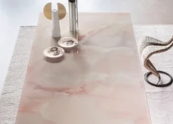 Tavolo in ceramica rettangolare Manhattan glass Devina nais a prezzo ribassato