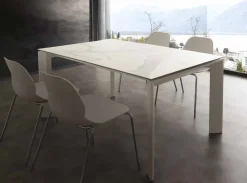 Tavolo in ceramica rettangolare Micha Artigianale in offerta outlet