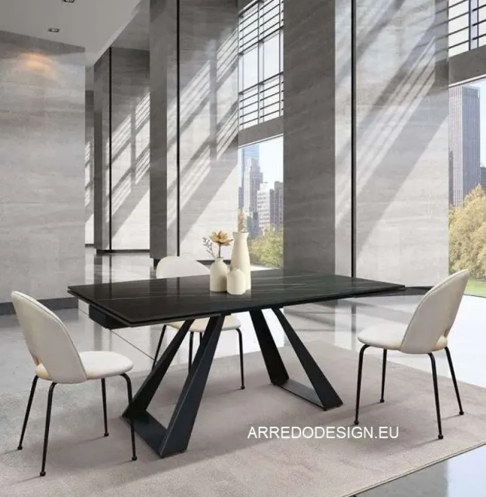 Tavolo in ceramica rettangolare Tempor 1988 Collezione esclusiva a prezzo ribassato