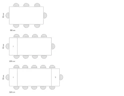 Tavolo in ceramica rettangolare Tempor 2021 Collezione esclusiva a prezzo ribassato