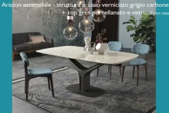 Tavolo in ceramica rettangolare Ariston Tonin casa in Offerta Outlet