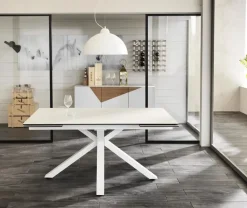 Tavolo in ceramica rettangolare Ceramica 1 Stones in offerta outlet