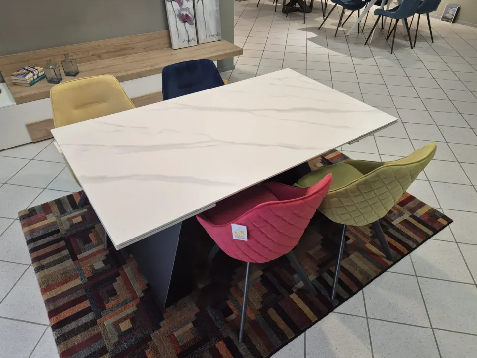 Tavolo in ceramica rettangolare Vermont Artigianale a prezzo ribassato