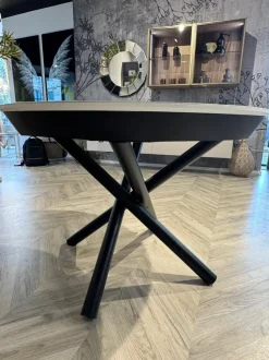 Tavolo in ceramica rotondo Fahrenheit round at109 105 Altacom in offerta outlet