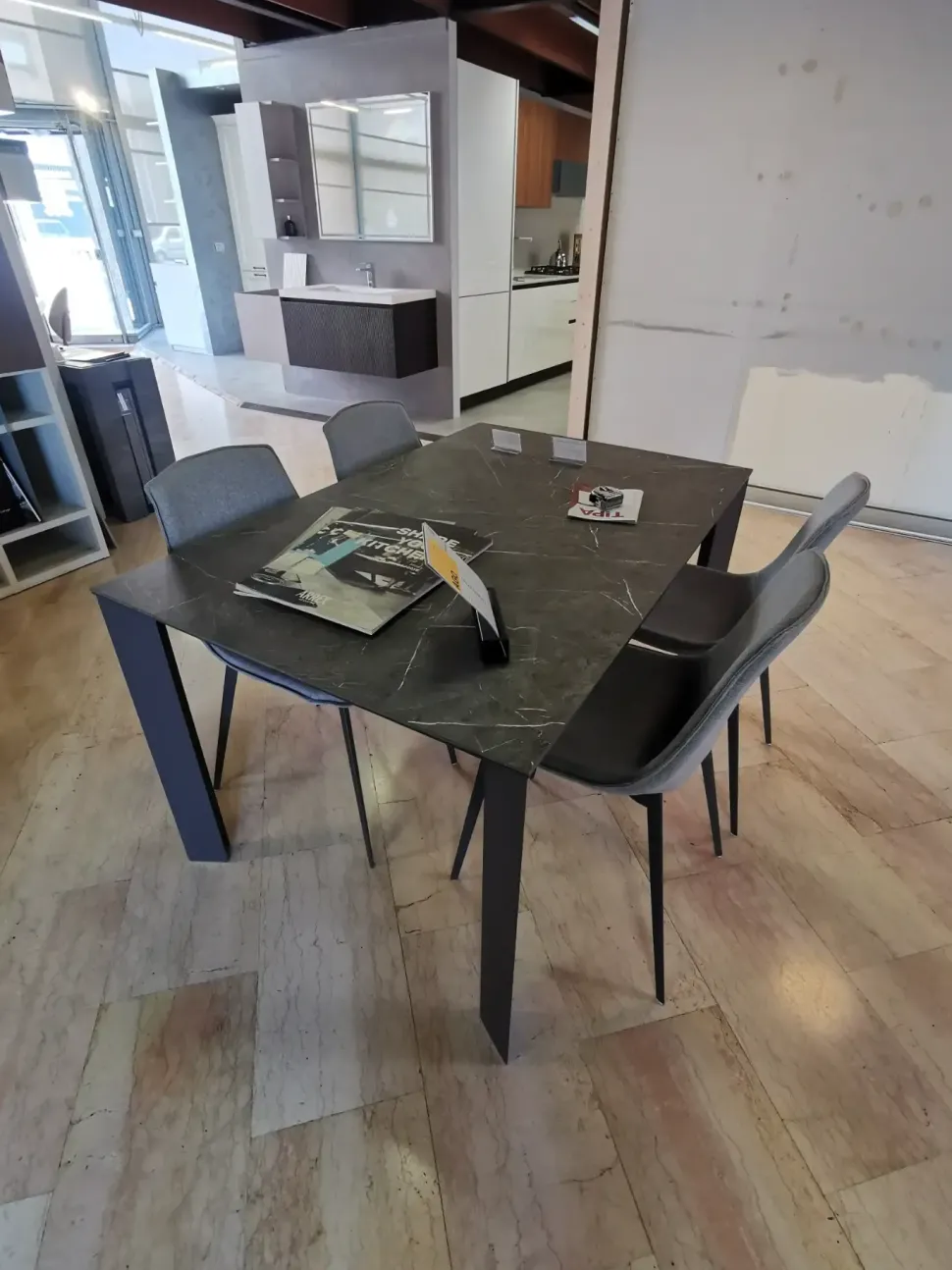 Tavolo in laminato rettangolare Diamante Point house in offerta outlet