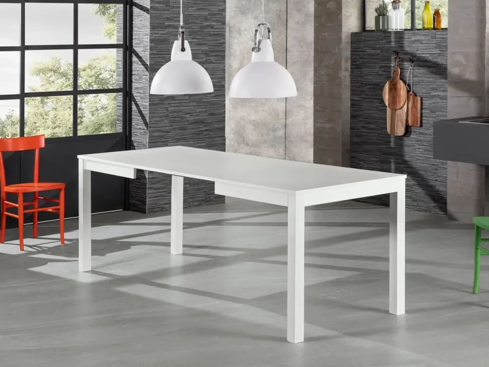 Tavolo in laminato rettangolare Traffic Stones in offerta outlet