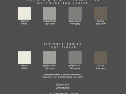 Tavolo in laminato rettangolare Traffic Stones in offerta outlet