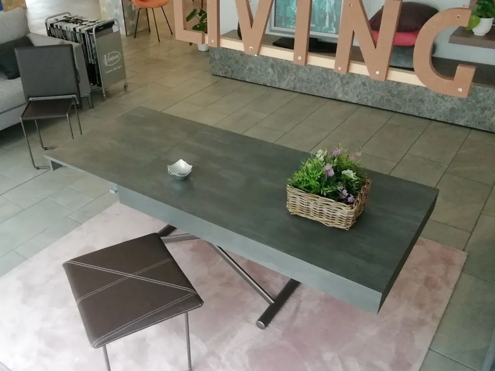 Tavolo in laminato rettangolare Up Easyline in offerta outlet