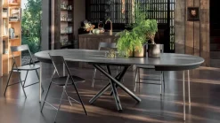 Tavolo in laminato rettangolare Fahrenheit round Altacom a prezzo scontato