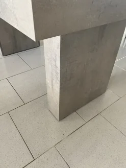 Tavolo in laminato rettangolare Pronta consegna grey Md work in offerta outlet