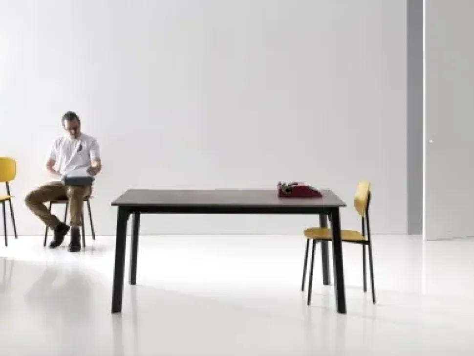 Tavolo in laminato rettangolare Drop 140 Point house a prezzo ribassato