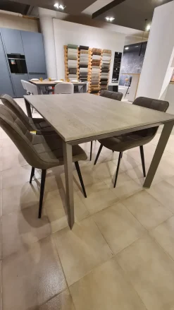 Tavolo in laminato rettangolare Tavolo + sedie Artigianale in offerta outlet