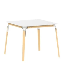 Tavolo in legno e resina quadrato Tavolo steelwood in hpl bianco 145x145 magis Magis a prezzo ribassato