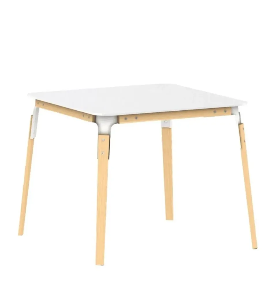 Tavolo in legno e resina quadrato Tavolo steelwood in hpl bianco 145x145 magis Magis a prezzo ribassato