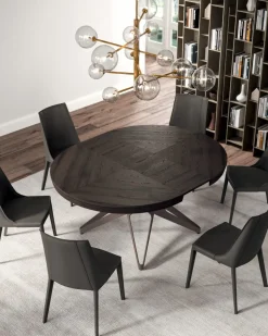 Tavolo in legno e resina rotondo Big round Ozzio a prezzo scontato