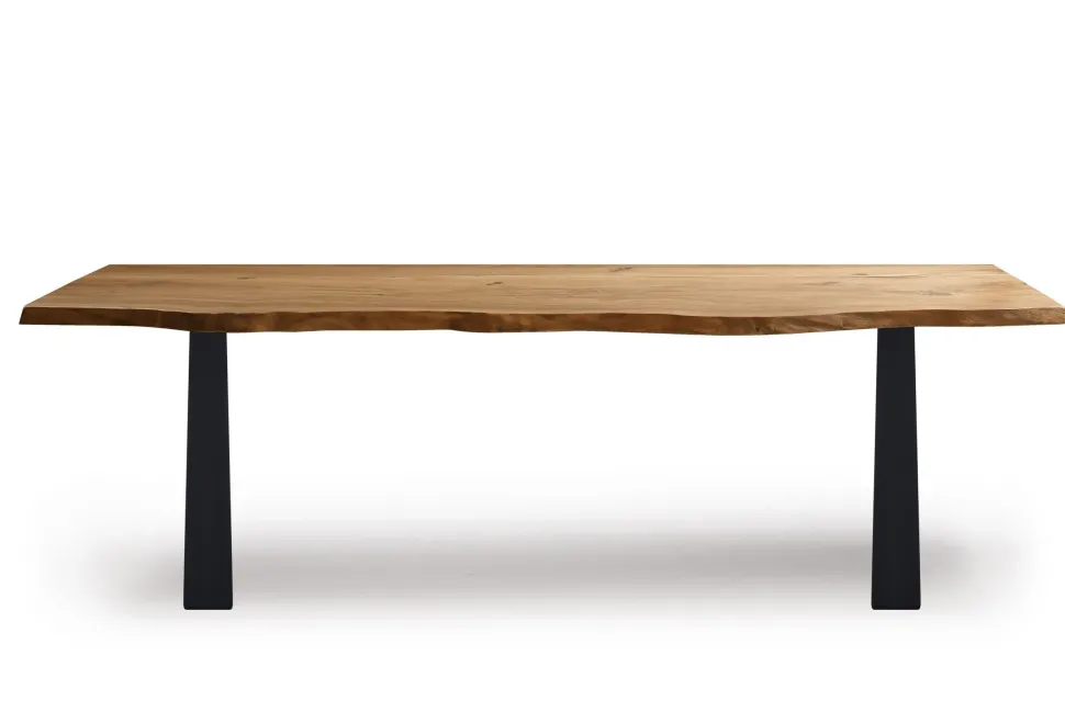 Tavolo in legno rettangolare Wood allungabile Artigianale in offerta outlet