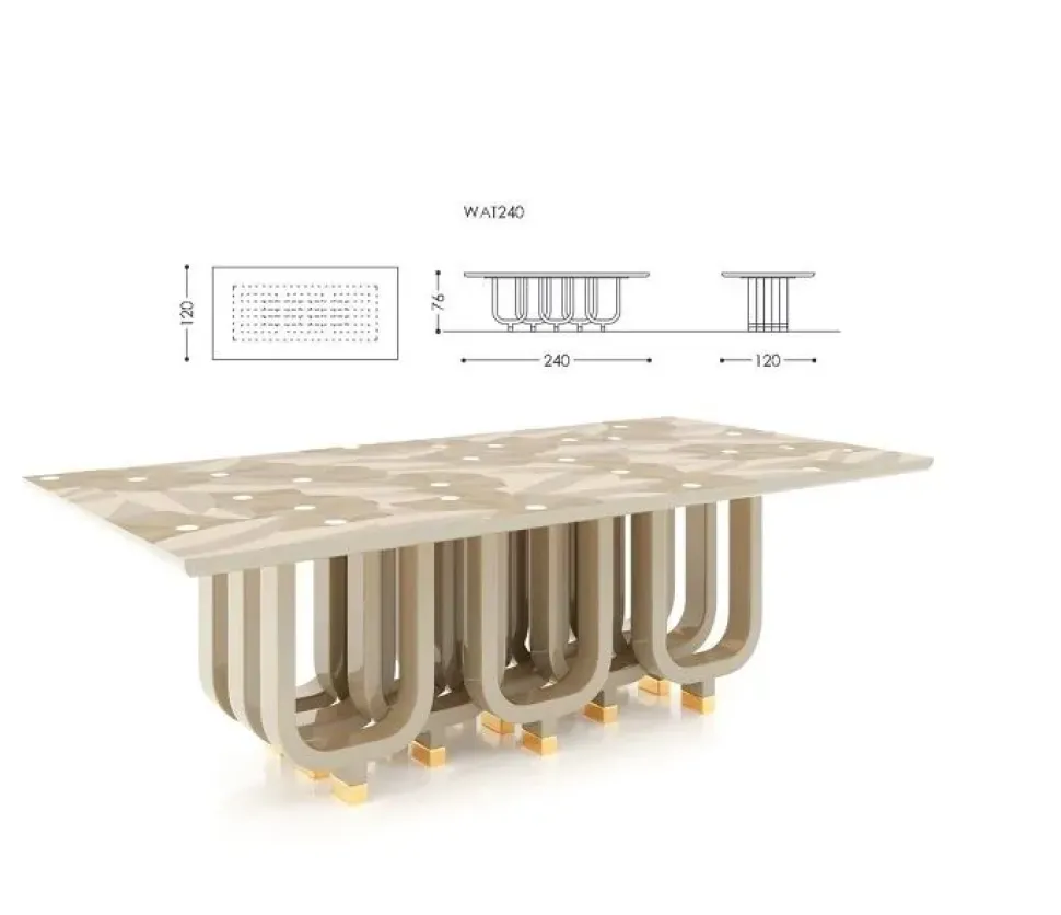 Tavolo in legno rettangolare Tavolo luxury design by giannella ventura Md work a prezzo ribassato