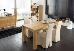 Tavolo in legno rettangolare Stoccolma Alta corte in offerta outlet