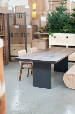 Tavolo in legno rettangolare Plank sky Riva 1920 in offerta outlet