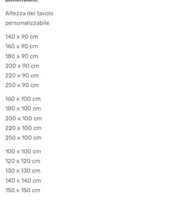 Tavolo in legno rettangolare Istanbul Pizzolato a prezzo scontato