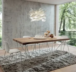 Tavolo in legno rettangolare Denis * La primavera in offerta outlet