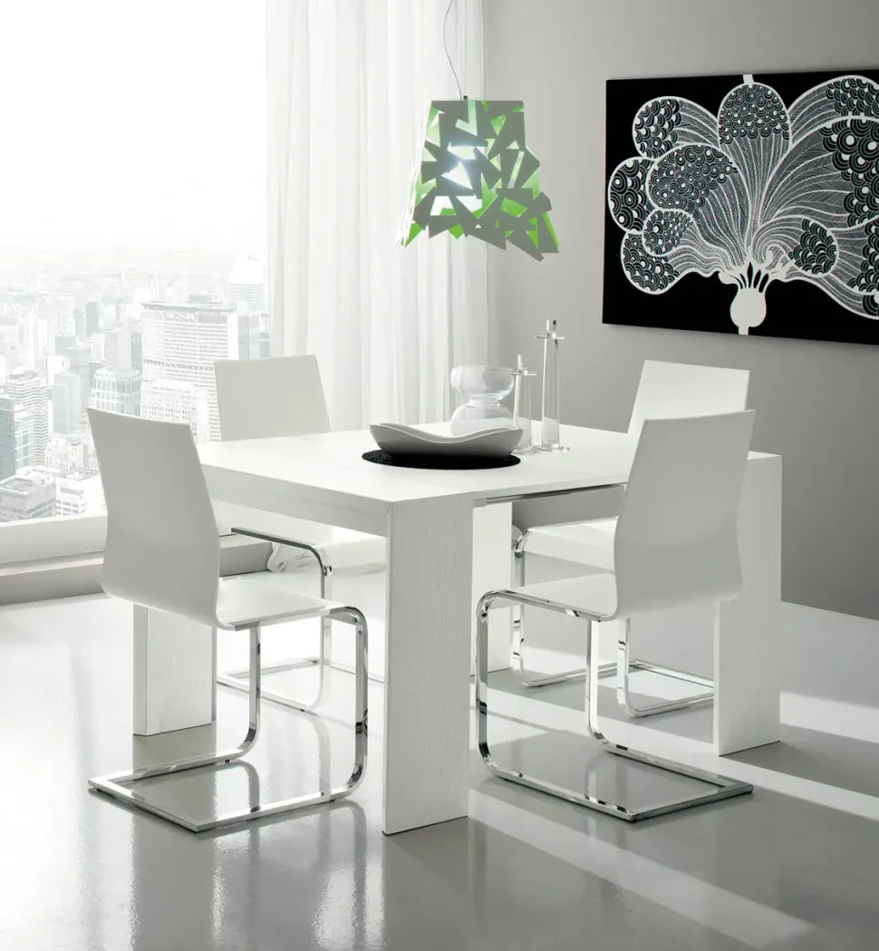 Tavolo in legno rettangolare Paolo La primavera in offerta outlet